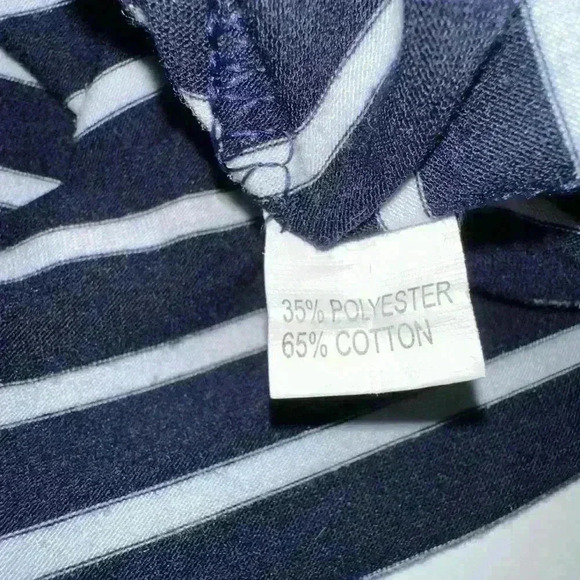 Women's Nursing Dress S Navy & White Striped - Picture 10 of 11